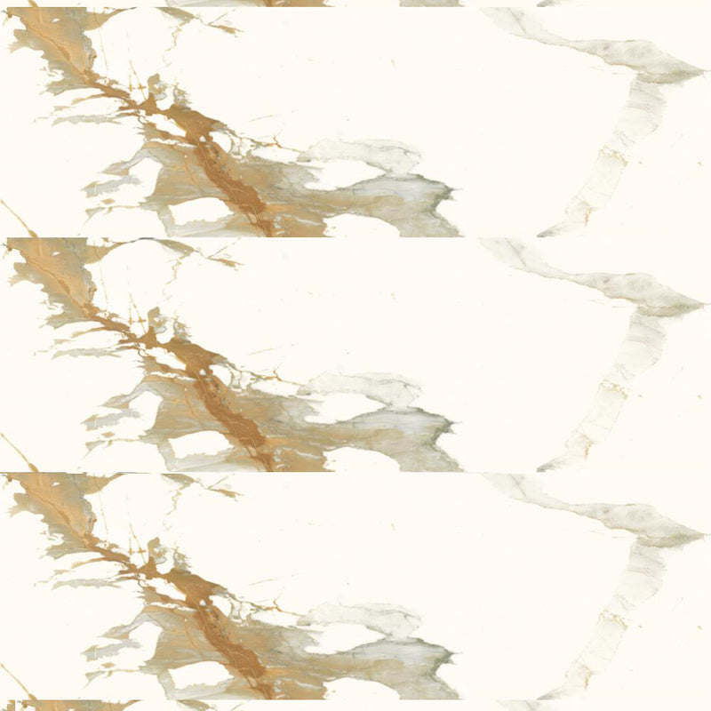 Theia Wall Tile - Wall Mount - 35.4 x 11.8" Ceramic/Marble