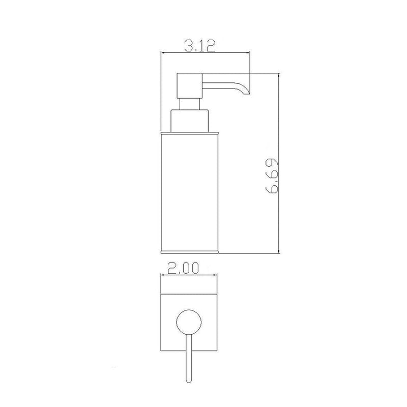 Cubic Bathroom Accesories Set - Free Standing - Brass/Polished Chrome