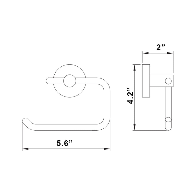 Smart Toilet Paper Holder - Wall Mount - 6"