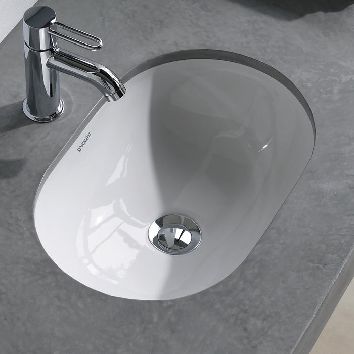 Foster Oval Bathroom Sink - Under Mount - 17" Ceramic/White