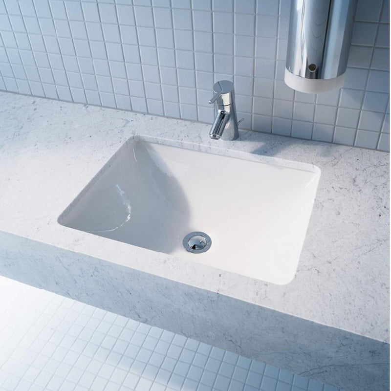 Starck 3 Bathroom Sink - Under Mount - 19" Ceramic/White