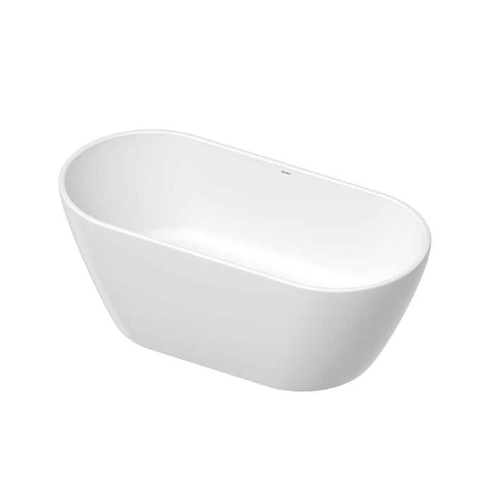 D-Neo Oval Bathtub - Free Standing - 63" Solid Surface/White