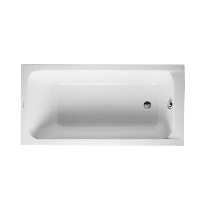 D-Code Reversible Drain Bathtub - Drop-In - 60 x 30" Acrylic/White