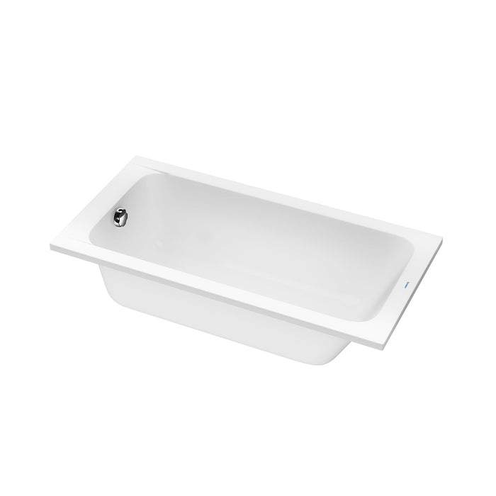 D-Code Right Drain Bathtub - Drop-In - 60" Acrylic/White