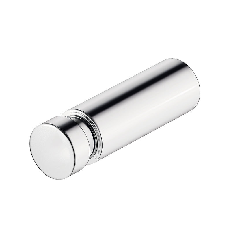 D-Code Single Hook - Wall Mount - 2" Brass/Polished Chrome