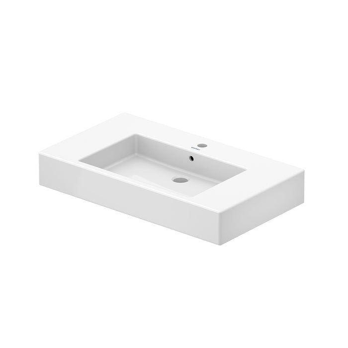 Vero Integrated Vanity Sink - Single Hole - 34" Porcelain/White
