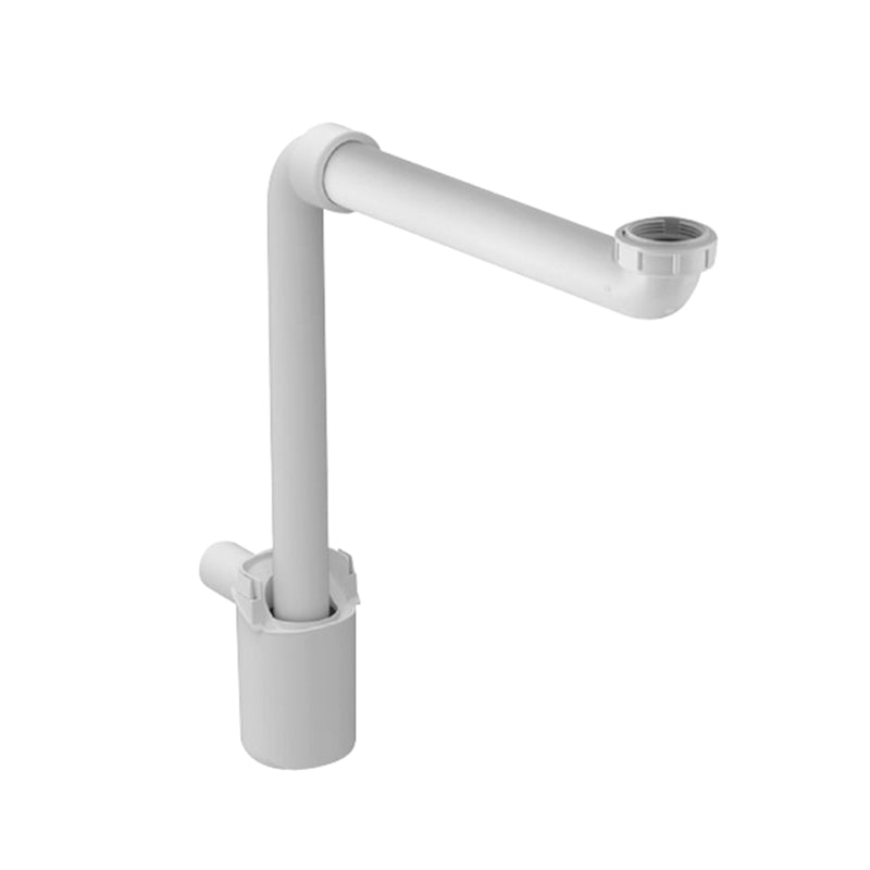 Universal Space Saving Sink Siphon - Under Mount - 2" Pvc/White
