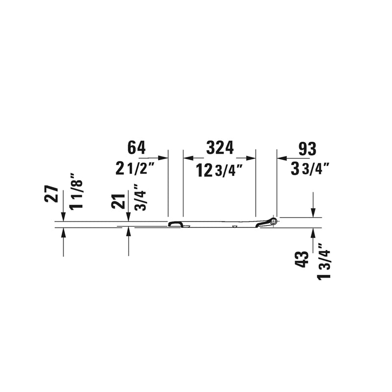D-Code Complete Single Flush Left Lever One Piece Toilet - Floor Mount - 16" Porcelain/White