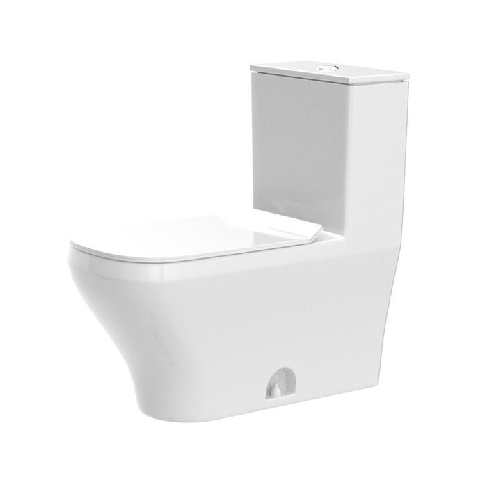 DuraStyle Complete Dual Flush One Piece Toilet - Floor Mount - 16" Porcelain/White