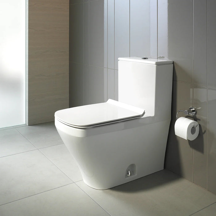DuraStyle Complete Dual Flush One Piece Toilet - Floor Mount - 16" Porcelain/White
