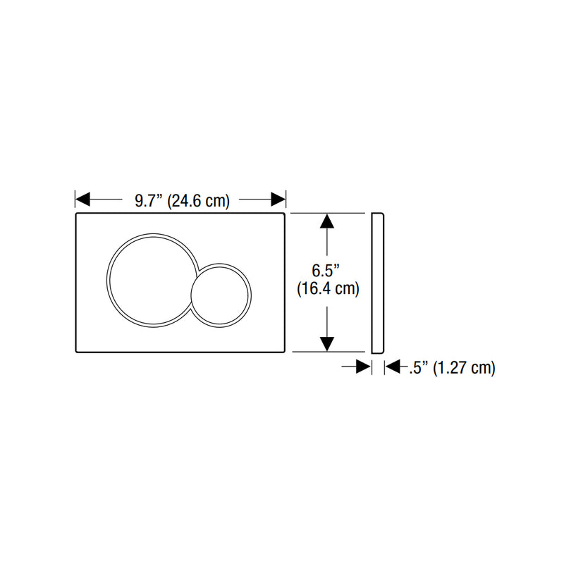 DuraStyle Complete System Rimless Wall Toilet - Wall Mount - 15" Porcelain/White