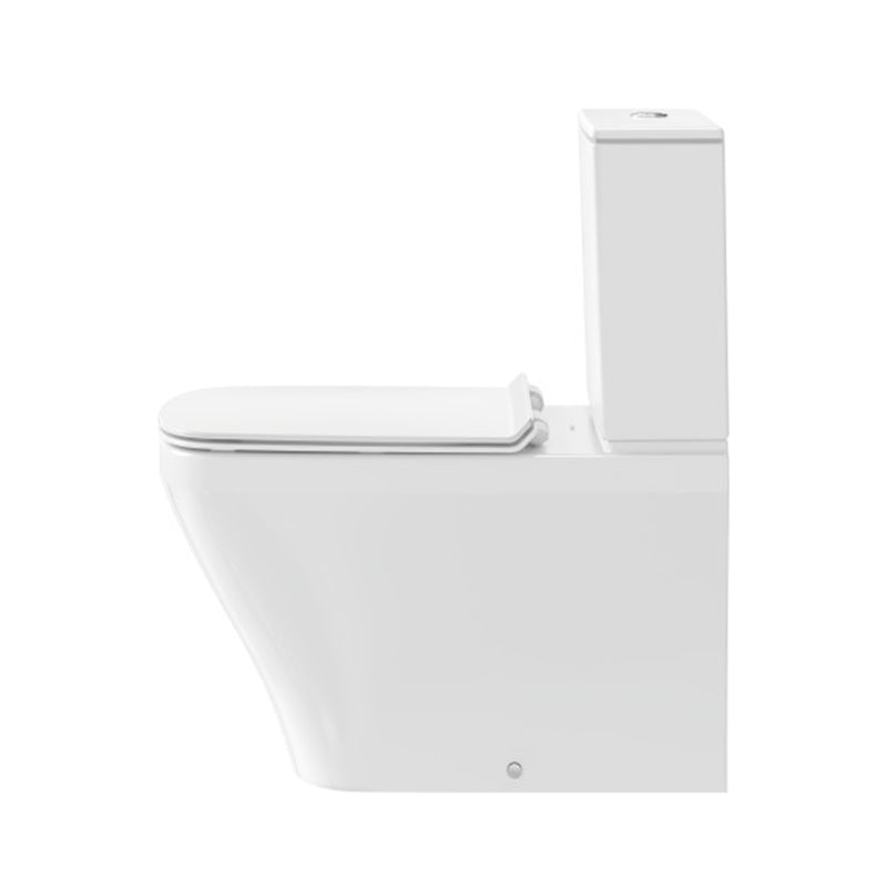 DuraStyle Elongated Complete Dual Flush Two Piece Toilet - Floor Mount - 16" Ceramic/White