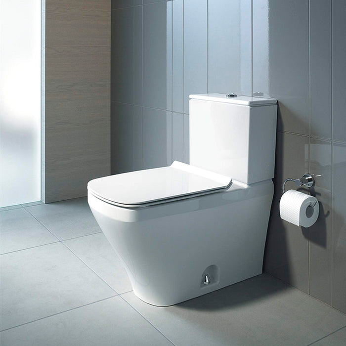 DuraStyle Elongated Complete Dual Flush Two Piece Toilet - Floor Mount - 16" Ceramic/White