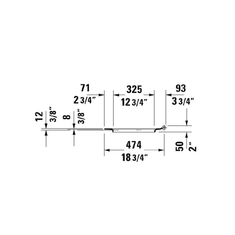 DuraStyle Elongated Complete Dual Flush Two Piece Toilet - Floor Mount - 16" Ceramic/White