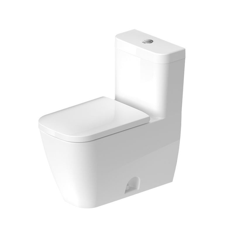 Happy D.2 Elongated Complete Dual Flush One Piece Toilet - Floor Mount - 16" Vitreous China/White