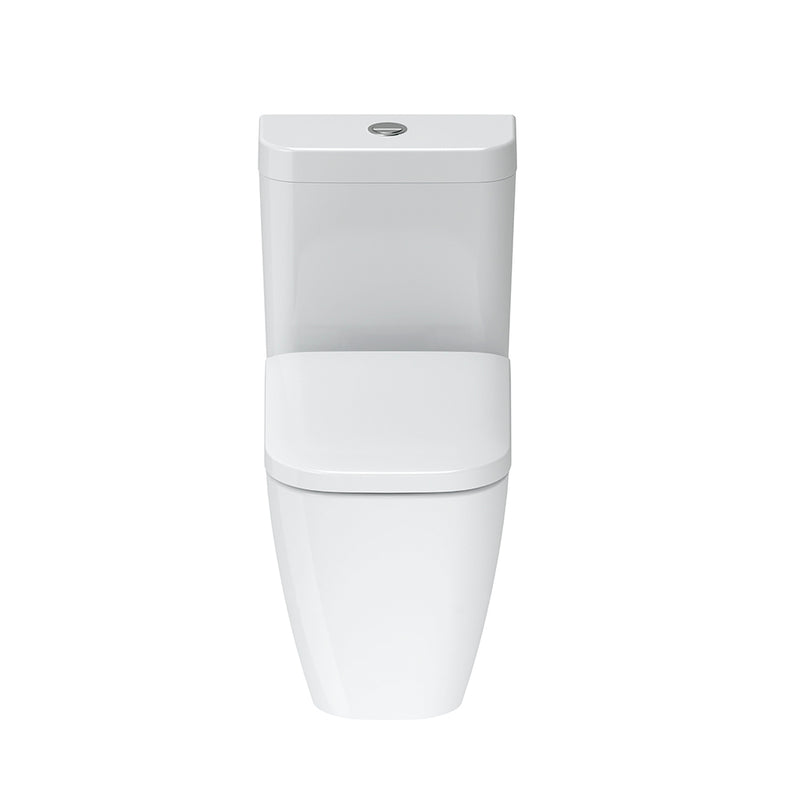 Happy D.2 Elongated Complete Dual Flush One Piece Toilet - Floor Mount - 16" Vitreous China/White