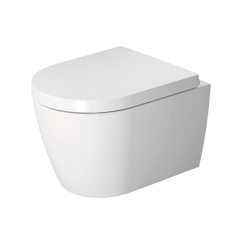 Me By Starck Round Complete Wall Toilet - Wall Mount - 15" Vitreous China/White