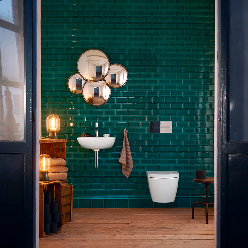 Me By Starck Round Complete Wall Toilet - Wall Mount - 15" Vitreous China/White