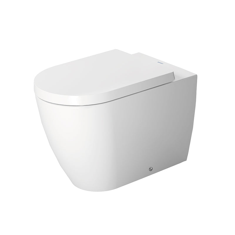 Me By Starck Round Complete Floor Toilet - Floor Mount - 15" Vitreous China/White