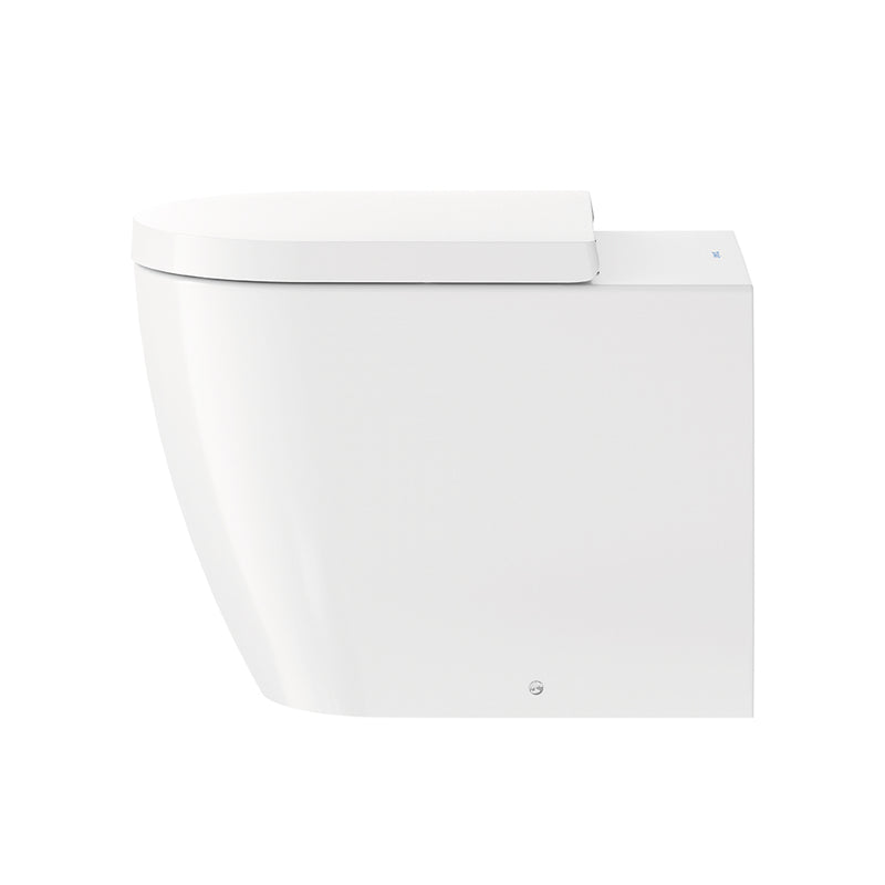 Me By Starck Round Complete Floor Toilet - Floor Mount - 15" Vitreous China/White