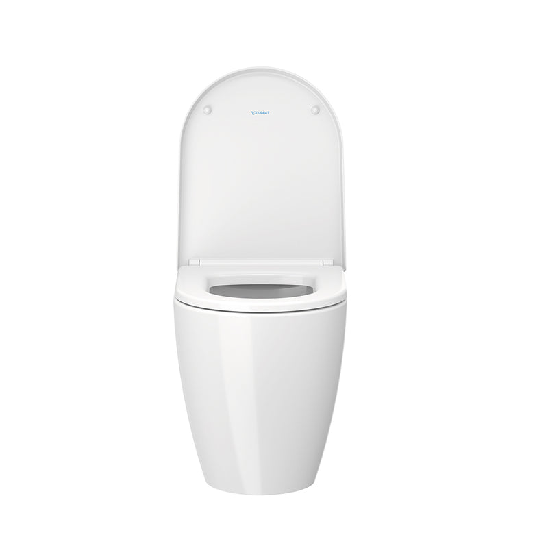 Me By Starck Round Complete Floor Toilet - Floor Mount - 15" Vitreous China/White