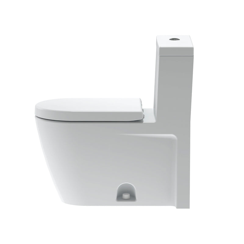 Starck 2 Complete One Piece Toilet - Floor Mount - 15" Porcelain/White