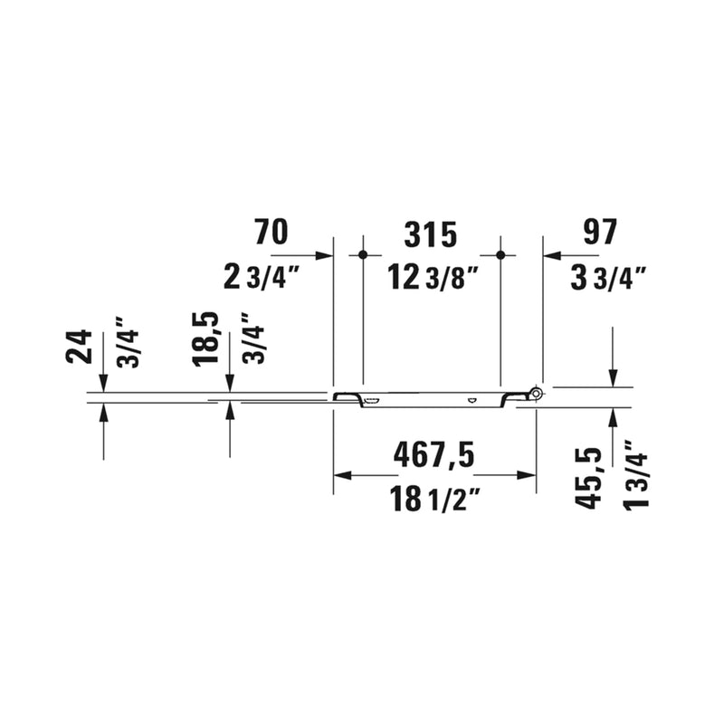 Starck 2 Complete One Piece Toilet - Floor Mount - 15" Porcelain/White