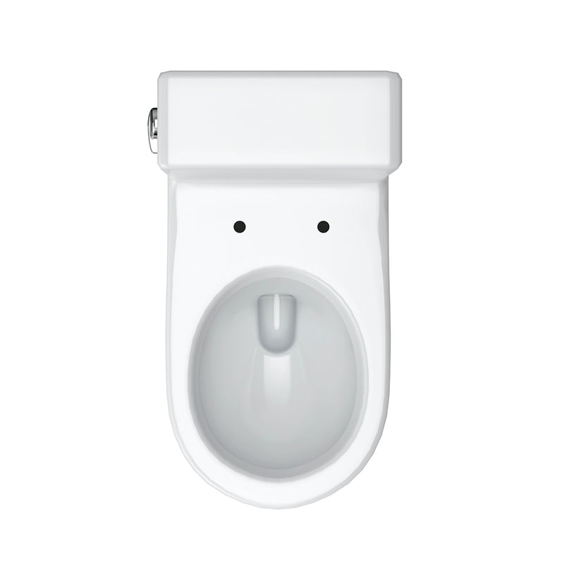 Starck 3 Complete Single Flush Left Lever One Piece Toilet - Floor Mount - 16" Porcelain/White