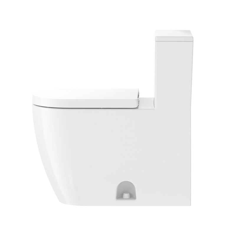ME By Starck Elongated Complete Single Flush Left Lever One Piece Toilet - Floor Mount - 16" Porcelain/White