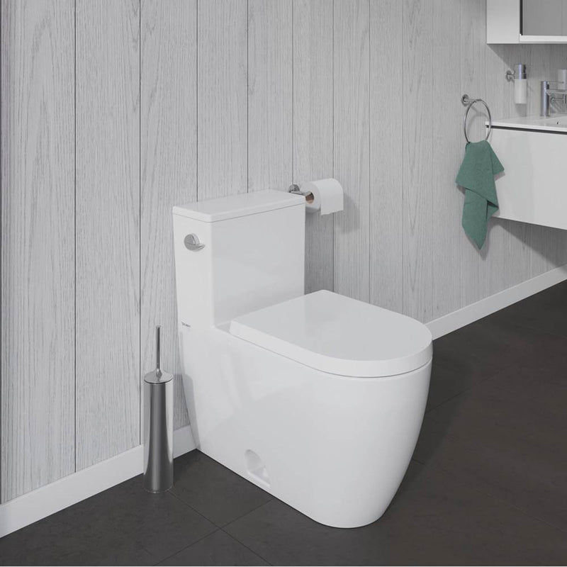 ME By Starck Elongated Complete Single Flush Left Lever One Piece Toilet - Floor Mount - 16" Porcelain/White