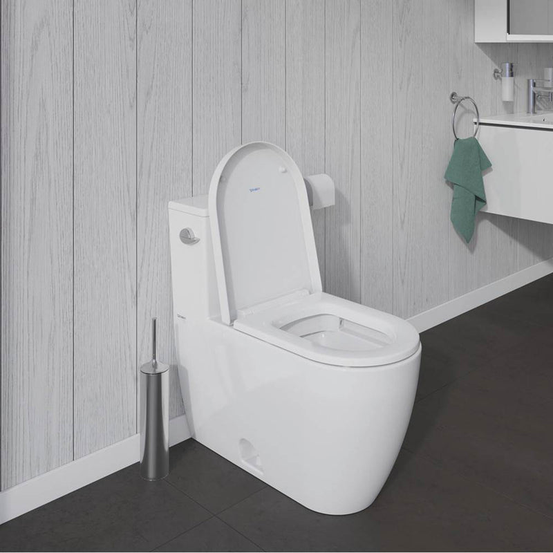 ME By Starck Elongated Complete Single Flush Left Lever One Piece Toilet - Floor Mount - 16" Porcelain/White