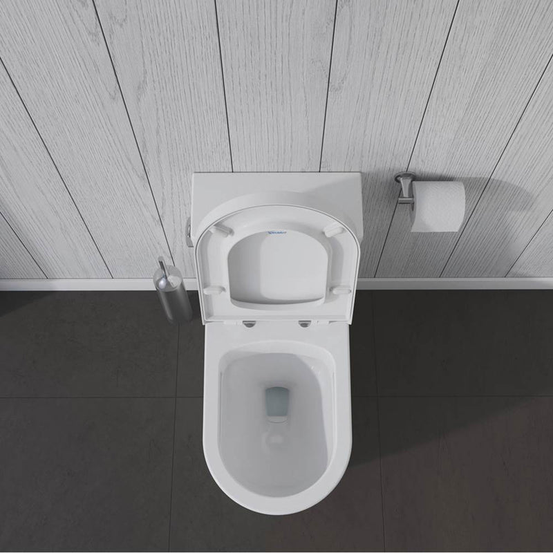 ME By Starck Elongated Complete Single Flush Left Lever One Piece Toilet - Floor Mount - 16" Porcelain/White