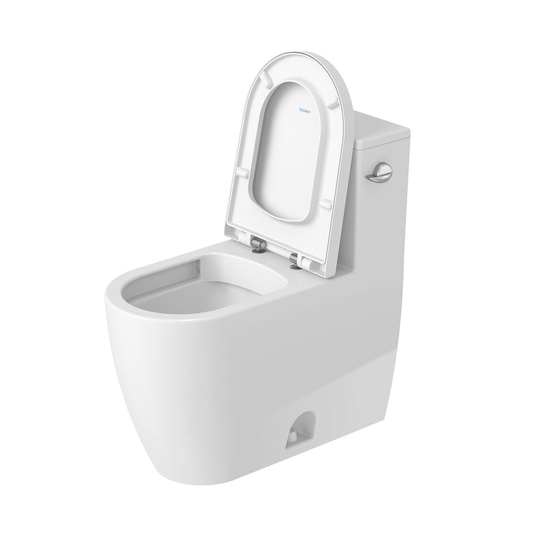 ME By Starck Elongated Complete Single Flush Right Lever One Piece Toilet - Floor Mount - 16" Porcelain/White