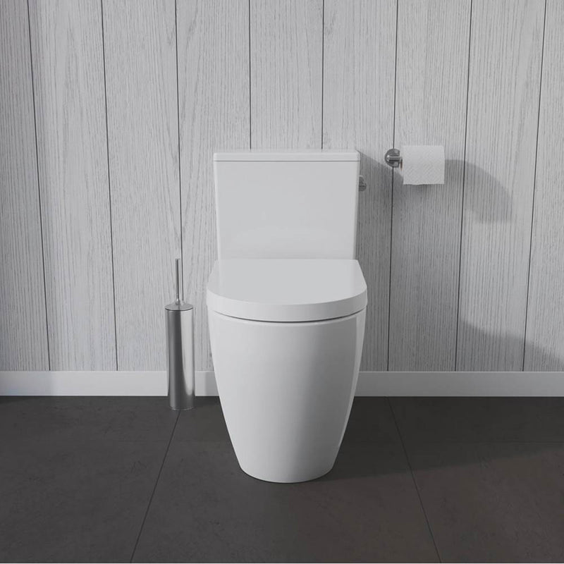ME By Starck Elongated Complete Single Flush Right Lever One Piece Toilet - Floor Mount - 16" Porcelain/White