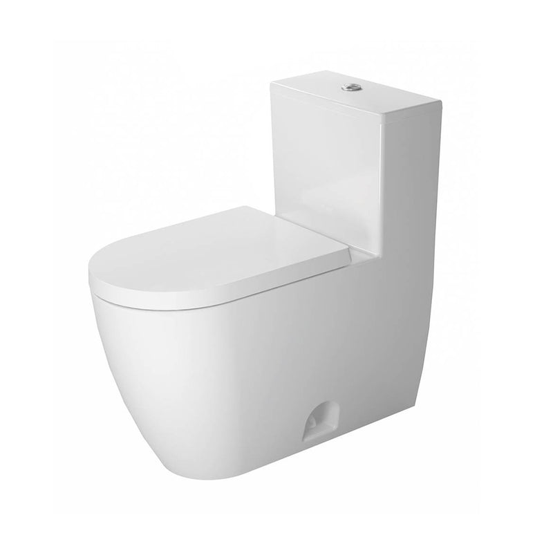 ME By Starck Elongated Complete Single Flush One Piece Toilet - Floor Mount - 16" Porcelain/White