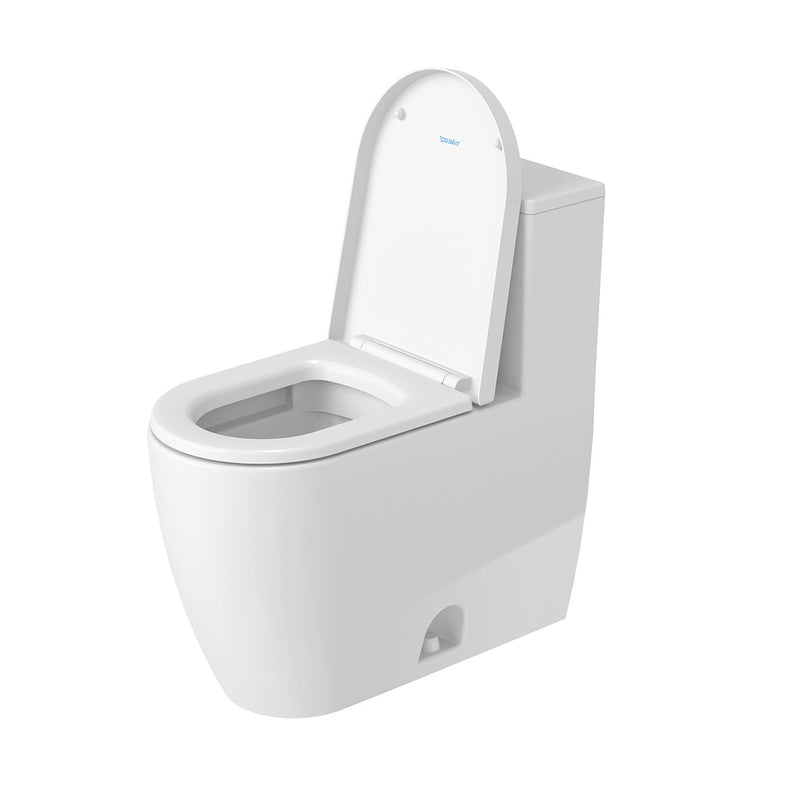 ME By Starck Elongated Complete Single Flush One Piece Toilet - Floor Mount - 16" Porcelain/White