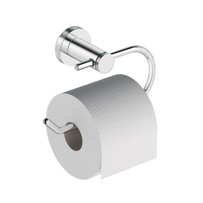 D-Code Toilet Paper Holder - Wall Mount - 7" Brass/Polished Chrome