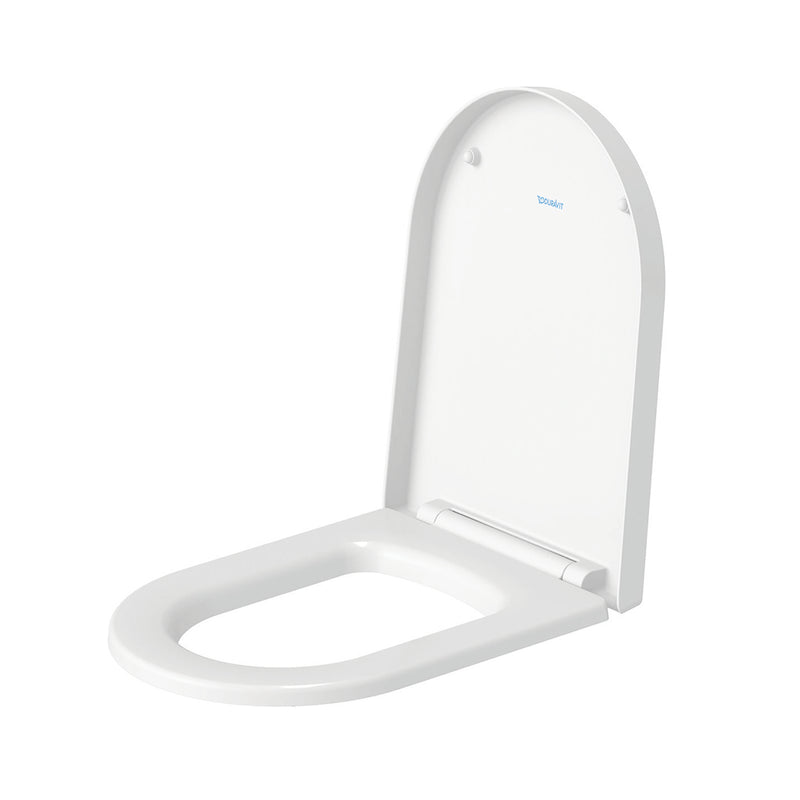 ME By Starck Slow Close Elongated Toilet Seat And Cover - Toilet Mount - 15" Plastic/White