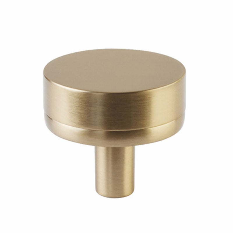 Select Conical Smooth Cabinet Knob - Cabinet Mount - 2" Brass/Satin Brass