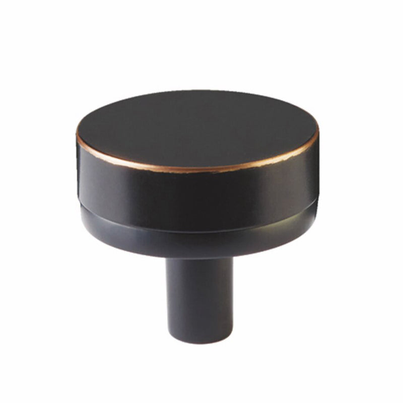 Select Conical Smooth Cabinet Knob - Cabinet Mount - 2" Brass/Oil Rubbed Bronze