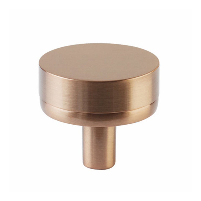 Select Conical Smooth Cabinet Knob - Cabinet Mount - 2" Brass/Satin Copper