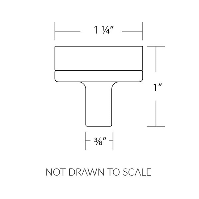 Select Conical Smooth Cabinet Knob - Cabinet Mount - 2" Brass/Satin Copper