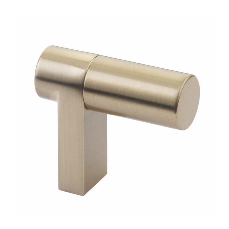 Select Stem Rectangular Smooth Cabinet Finger Pull - Cabinet Mount - 2" Brass/Satin Brass