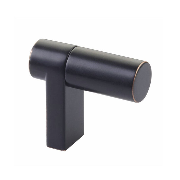 Select Stem Rectangular Smooth Cabinet Finger Pull - Cabinet Mount - 2" Brass/Oil Rubbed Bronze