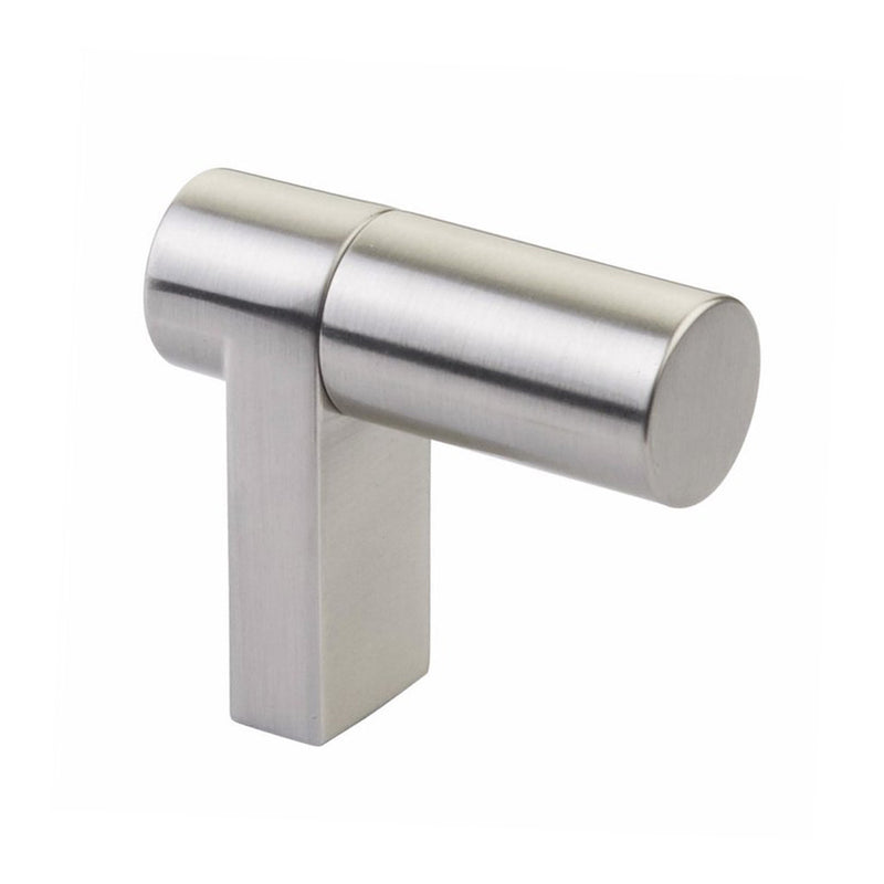 Select Stem Rectangular Smooth Cabinet Finger Pull - Cabinet Mount - 2" Brass/Satin Nickel