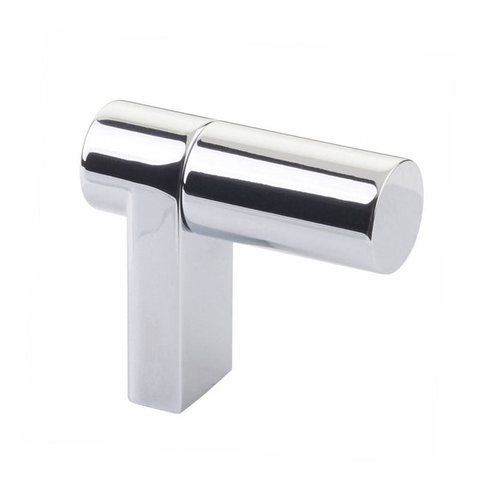 Select Stem Rectangular Smooth Cabinet Finger Pull - Cabinet Mount - 2" Brass/Polished Chrome