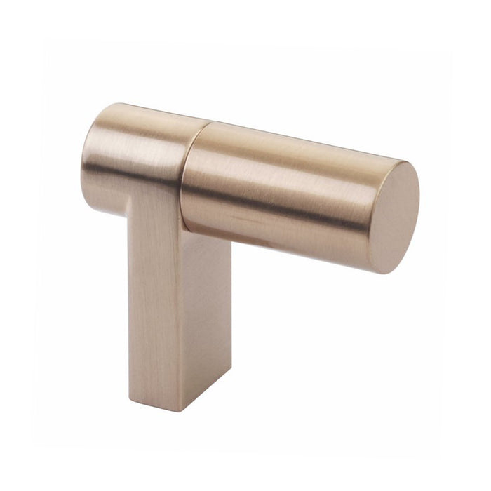 Select Stem Rectangular Smooth Cabinet Finger Pull - Cabinet Mount - 2" Brass/Satin Copper