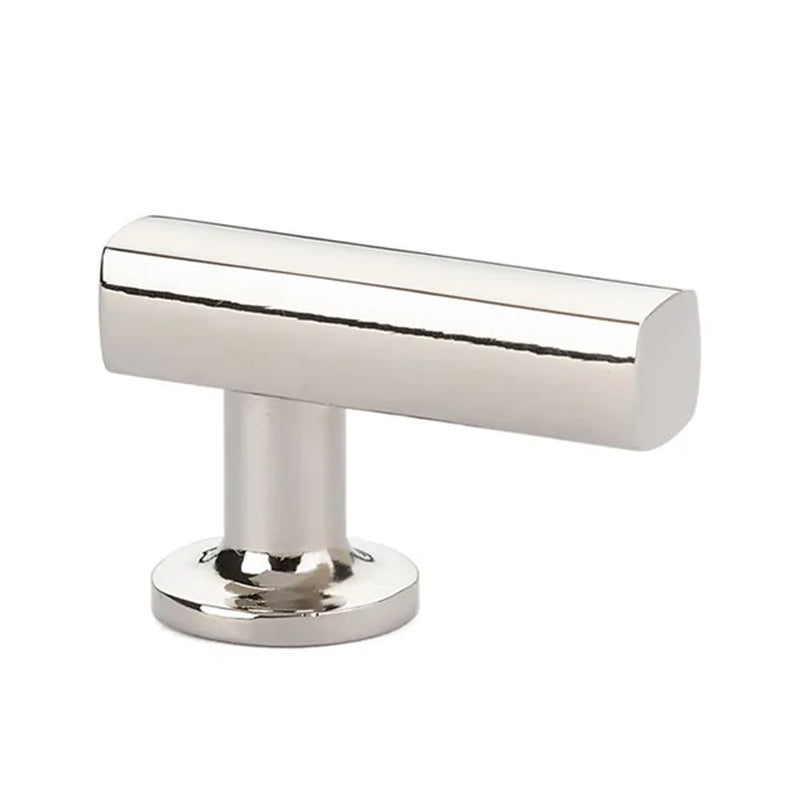 Urban Modern Cabinet Finger Pull - Cabinet Mount - 2" Brass/Polished Nickel