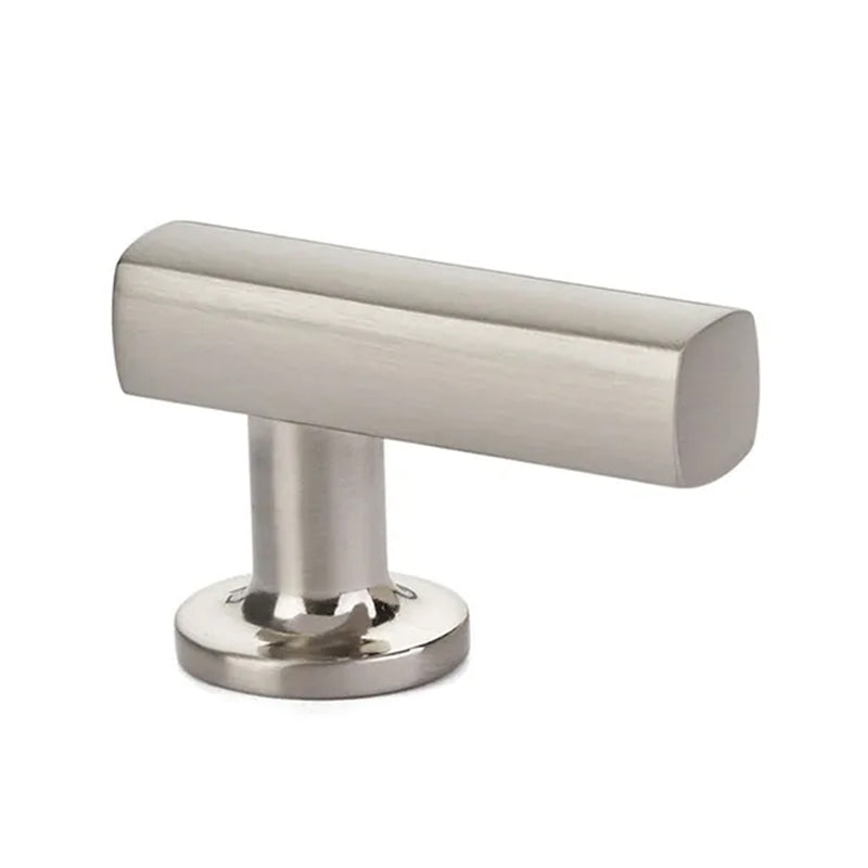 Urban Modern Cabinet Finger Pull - Cabinet Mount - 2" Brass/Satin Nickel