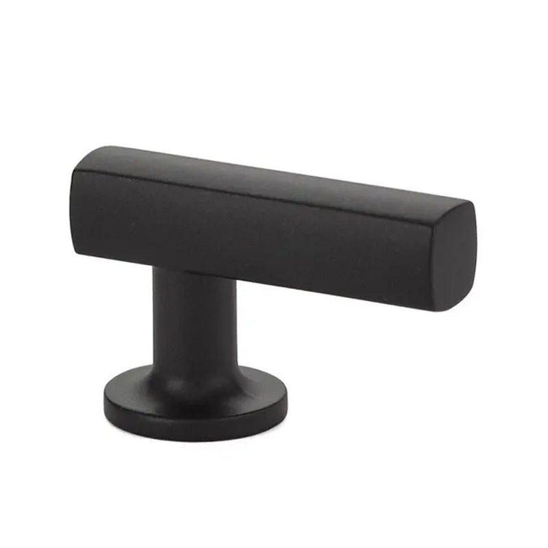 Urban Modern Cabinet Finger Pull - Cabinet Mount - 2" Brass/Flat Black